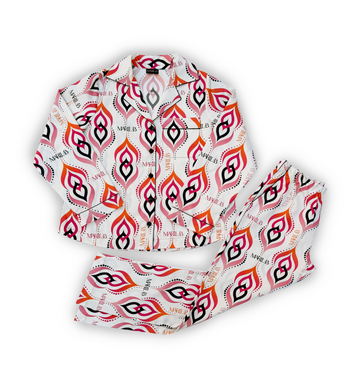 Summer Flame Silk Blend Coordinated Set