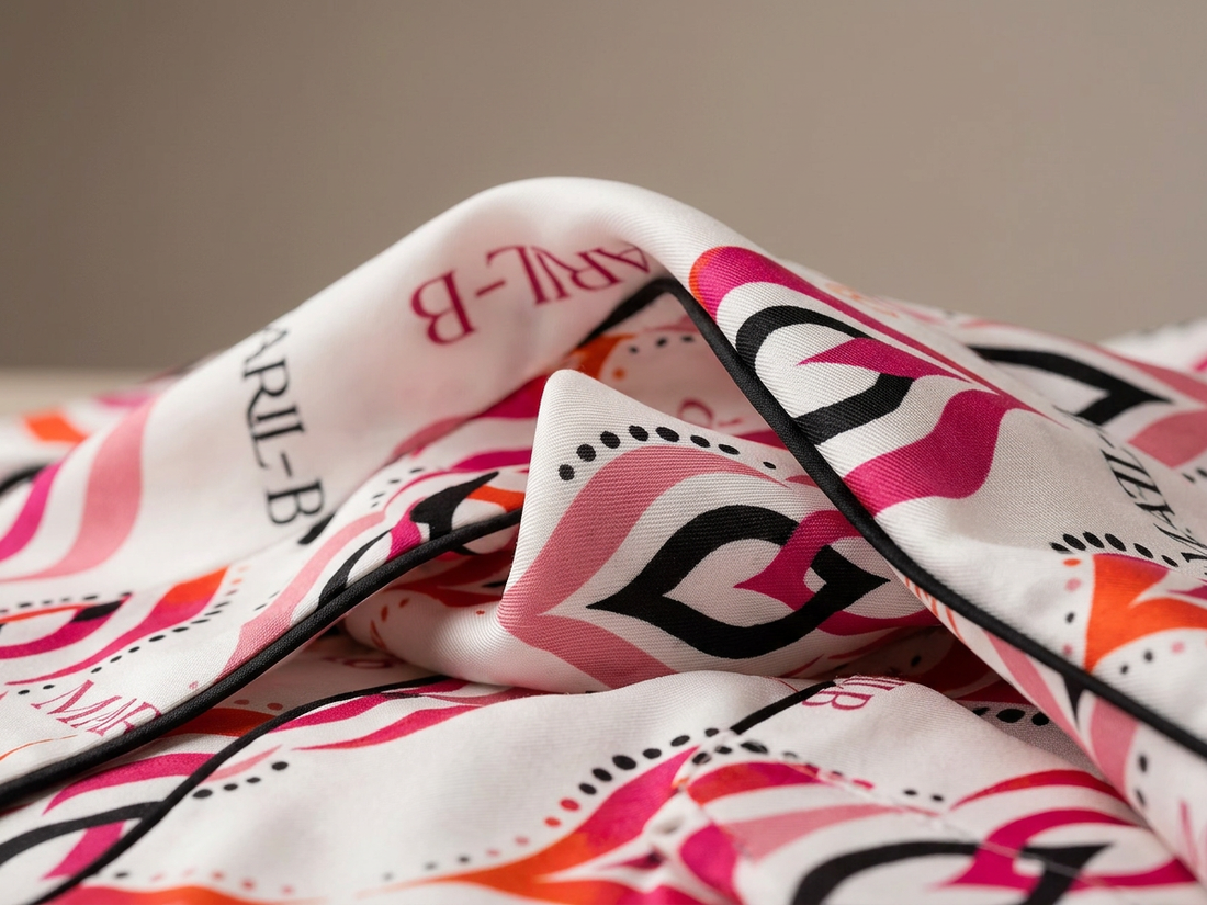 Silk loungewear set – Summer Flame | Maril.B
